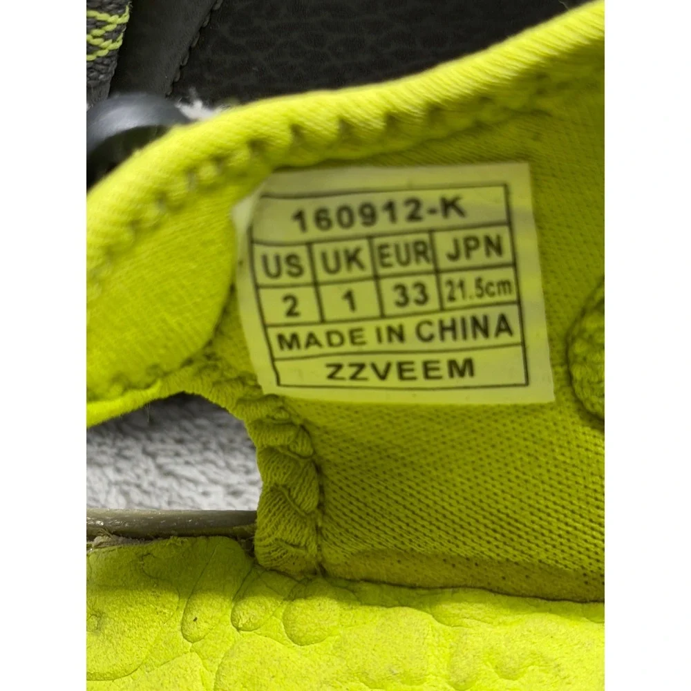 Rugged Exposure Kids Grey Lime Green Sport Sandals 160912-K Size 2 US